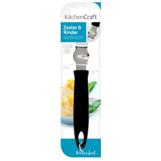 Kitchen Craft Black Handled Stainless Steel Bladed Zester