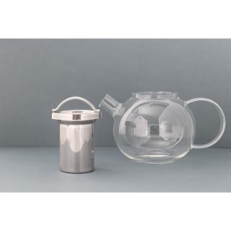 La Cafetière Darjeeling Loose Leaf Glass Teapot with Stainless Steel Infuser, 1 litre