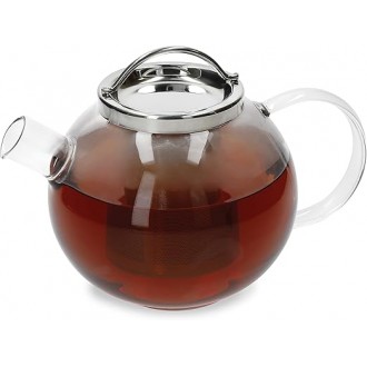 La Cafetière Darjeeling Loose Leaf Glass Teapot with Stainless Steel Infuser, 1 litre