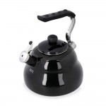 La Cafetière Steel Whistling Kettle, 2L, Black