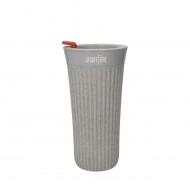 La Cafetière 'The Beanie' Reusable Coffee Cup, Insulated Travel Cup with Comfortable Grip and Leak-Proof, 90% Recycled Coffee Husk, 455ml