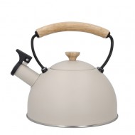 La Cafetière Latte Whistling Kettle with Wooden Handle, 1.6L