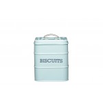 Living Nostalgia Vintage Blue Biscuit Tin