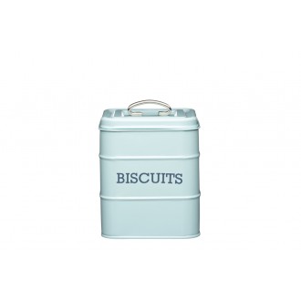 Living Nostalgia Vintage Blue Biscuit Tin