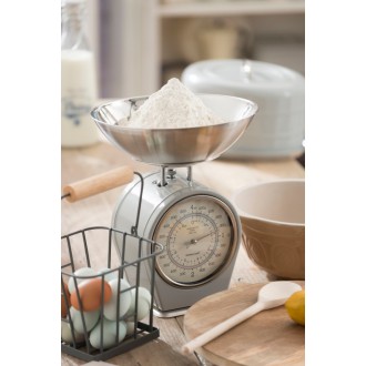 Kitchen Craft Living Nostalgia French Grey Mechanical Scales 4Kg/8LBS