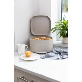 Lovello Cake Storage Tin with Lid, Latte Cream