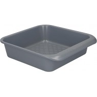 MasterClass Smart Ceramic Square Baking Tin with Robust Non-Stick Coating, Carbon Steel, Grey, 23cm