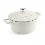 MasterClass Cast Aluminium Casserole Dish, 2.5L, Cream