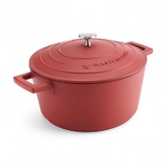 MasterClass Cast Aluminium Casserole Dish, 4L, Red