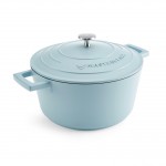 MasterClass Cast Aluminium Casserole Dish, 4L, Sky Blue