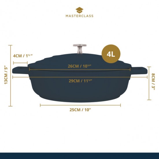 Shop quality MasterClass Cast Aluminium Shallow Casserole Dish, 4L, Cream in Kenya from vituzote.com Shop in-store or online and get countrywide delivery!