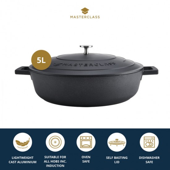 Shop quality MasterClass Cast Aluminium Shallow Casserole Dish, 5L, Black in Kenya from vituzote.com Shop in-store or online and get countrywide delivery!