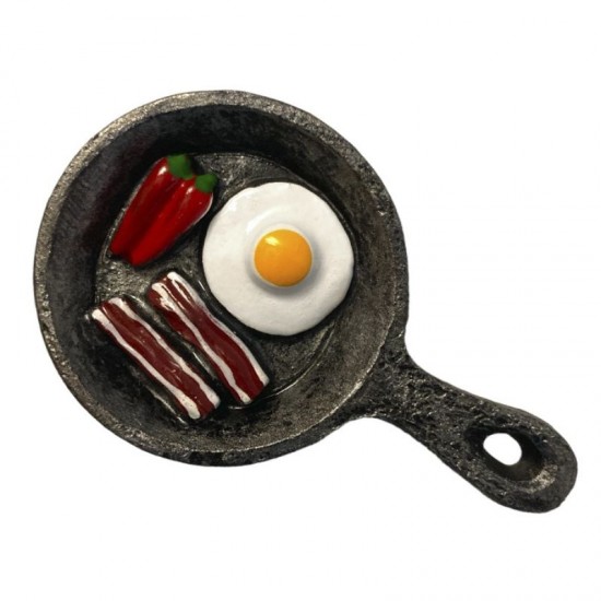 Shop quality VZ Fridge Magnet, Egg and Bacon Miniature Skillet, 5 cm in Kenya from vituzote.com Shop in-store or online and get countrywide delivery!