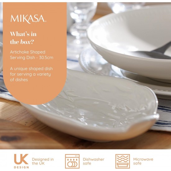 Shop quality Mikasa Cranborne Stoneware Artichoke Serving Dish, 30.5cm, Gift Boxed, White in Kenya from vituzote.com Shop in-store or online and get countrywide delivery!