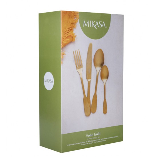 Shop quality Mikasa Soho Gold Stainless Steel Cutlery Set, 16 Piece in Kenya from vituzote.com Shop in-store or online and get countrywide delivery!