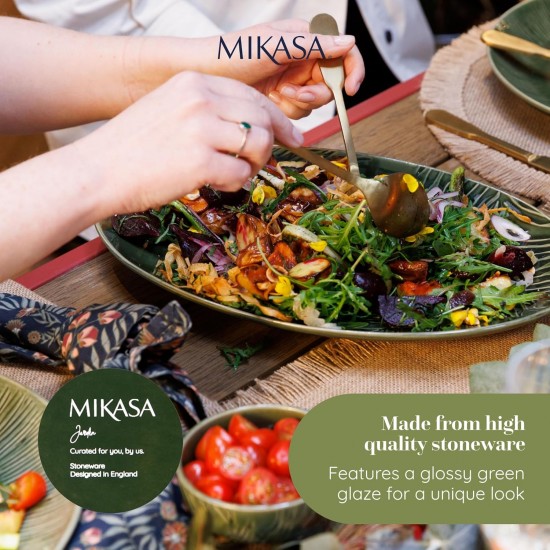 Shop quality Mikasa Jardin Oval Serving Platter, Green Stoneware Oval Serving Platter for Food, 36cm, Large Serve Platter - Gift Boxed in Kenya from vituzote.com Shop in-store or online and get countrywide delivery!