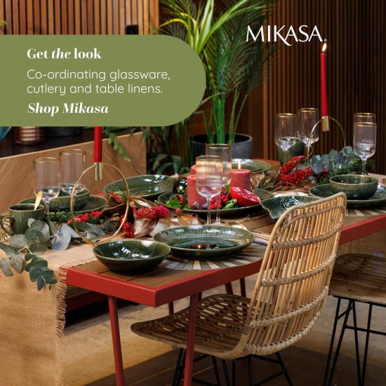 Shop quality Mikasa Jardin Oval Serving Platter, Green Stoneware Oval Serving Platter for Food, 36cm, Large Serve Platter - Gift Boxed in Kenya from vituzote.com Shop in-store or online and get countrywide delivery!