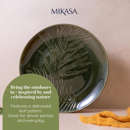 Shop quality Mikasa Jardin Round Serving Platter, Green Stoneware Serving Platter for Food, 35cm, Large Serve Plate for Starters & Antipasti - Gift Boxed in Kenya from vituzote.com Shop in-store or online and get countrywide delivery!