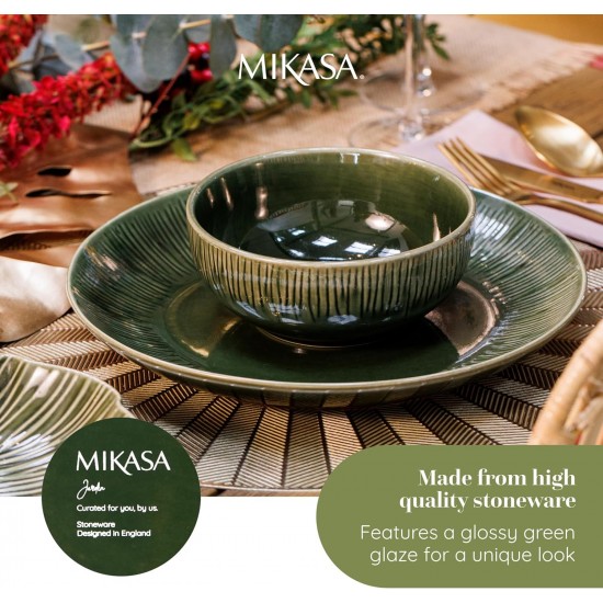 Shop quality Mikasa Jardin Round Serving Platter, Green Stoneware Serving Platter for Food, 35cm, Large Serve Plate for Starters & Antipasti - Gift Boxed in Kenya from vituzote.com Shop in-store or online and get countrywide delivery!