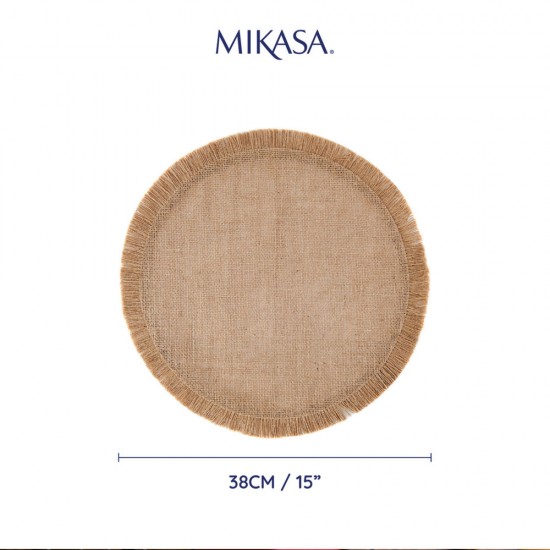 Shop quality Mikasa 4 piece Hessian Round Woven Placemats, Natural, 38cm, Beige in Kenya from vituzote.com Shop in-store or online and get countrywide delivery!