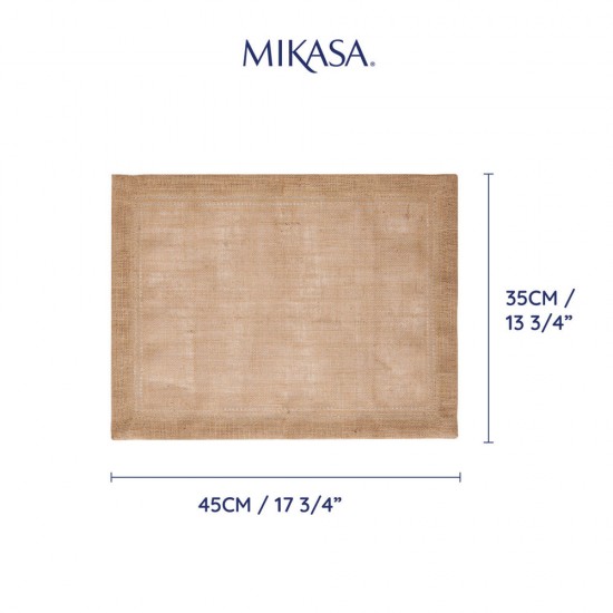 Shop quality Mikasa 2 piece Jute Rectangular Placemats, Natural, 35cm x 45cm, in Kenya from vituzote.com Shop in-store or online and get countrywide delivery!