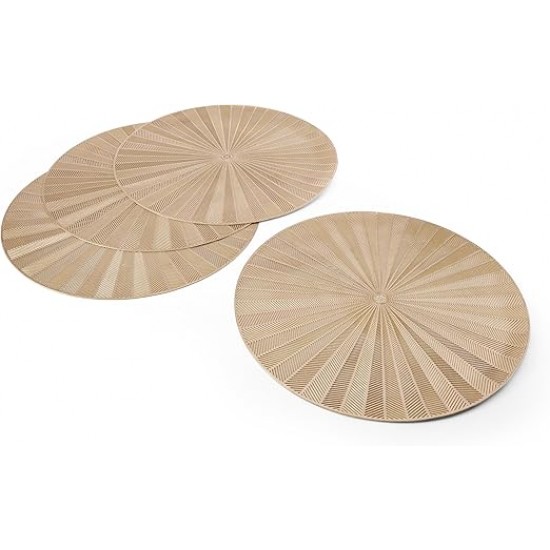 Shop quality Mikasa 4-Piece Round PU Gold Placemat Set, 38cm in Kenya from vituzote.com Shop in-store or online and get countrywide delivery!