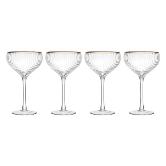 Shop quality MIKASA Sorrento Ridged Crystal Coupe Glasses with Gold Rim and Wide Shape, 380ml in Kenya from vituzote.com Shop in-store or online and get countrywide delivery!