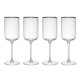 Shop quality Mikasa Sorrento Set of 4 Ridged Crystal Red Wine Glasses with Gold Rim and Wide Shape, 400ml, in Kenya from vituzote.com Shop in-store or online and get countrywide delivery!