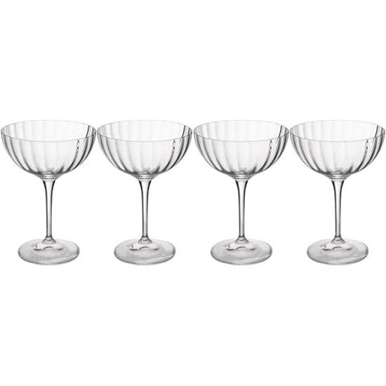 Shop quality Mikasa Treviso 4-Piece  Rippled Crystal Coupe Glass Set, 300ml in Kenya from vituzote.com Shop in-store or online and get countrywide delivery!