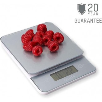 Taylor Digital Slim Kitchen Scale, 5kg / 5000ml, Pewter Glass