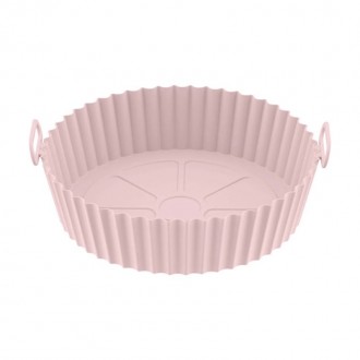 Vee Zee Silicone Air Fryer Liner - Pink (20x16x5 cm)	