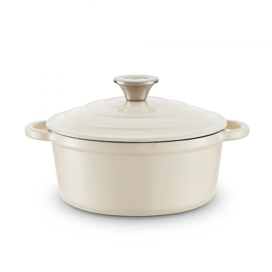 Shop quality Barbary & Oak Round Cast Iron Casserole Pan with Durable Enamel Interior, Camembert Cream, 20cm in Kenya from vituzote.com Shop in-store or online and get countrywide delivery!