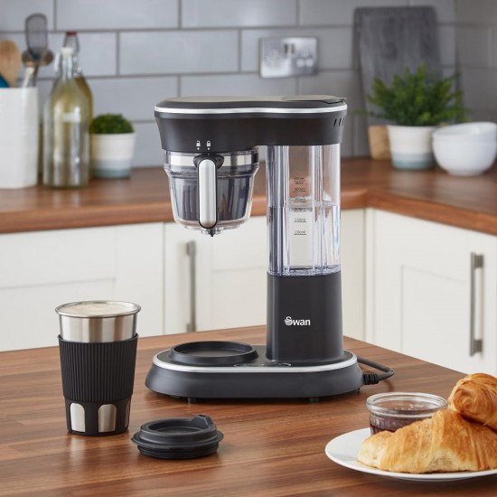 Shop quality Swan Stainless Steel Bean to Cup Coffee to Go Machine, Includes Stainless-Steel Travel Cup, Durable, Touch Control, Auto Shut-Off, Black in Kenya from vituzote.com Shop in-store or online and get countrywide delivery!