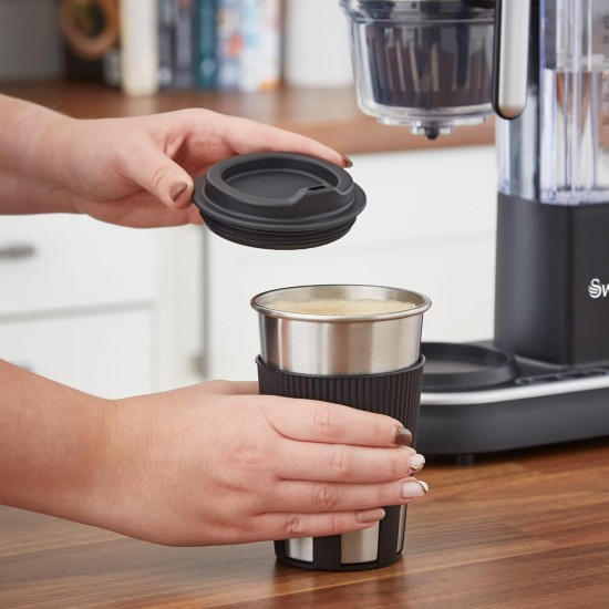 Shop quality Swan Stainless Steel Bean to Cup Coffee to Go Machine, Includes Stainless-Steel Travel Cup, Durable, Touch Control, Auto Shut-Off, Black in Kenya from vituzote.com Shop in-store or online and get countrywide delivery!