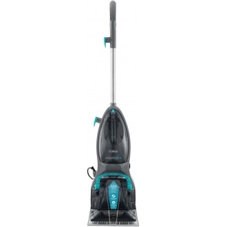 Tower Aquajetplus Carpet Washer with Allergen Removal and 250ml Cleaning Solution, Blue and Grey