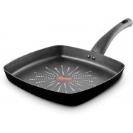 Tower Smart Start Classic Aluminium Griddle Pan with Aeroglide Non-Stick Coating, 26cm 