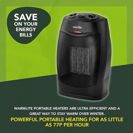 Shop quality Warmlite Ceramic Fan Heater with 2 Heat Settings, Overheat Protection, 1500W, Black in Kenya from vituzote.com Shop in-store or online and get countrywide delivery!