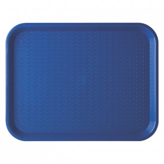 Utopia Rectangular Cafe Tray,  Blue, 18x14" (46x36cm)