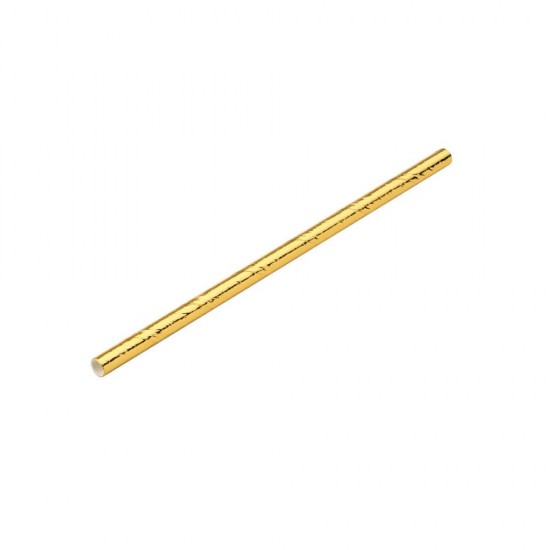 Utopia Paper Gold Cocktail Straws, 5.5" (14cm) , Box of 250