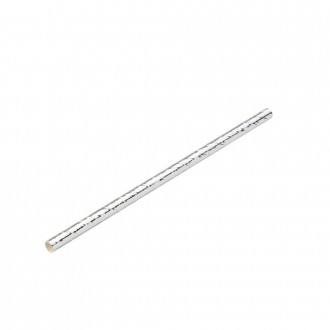 Utopia Paper Silver Cocktail Straws, 5.5" (14cm) , Box of 250