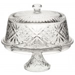 Utopia Vintage Cake Dome & Stand, 12" (30cm)