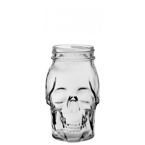 Utopia Glass Skull Jar, 500 ml