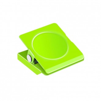 VZ Rectangle Shaped Fridge Magnet With Clip - Green 1.2" by 1.4" (LxW)