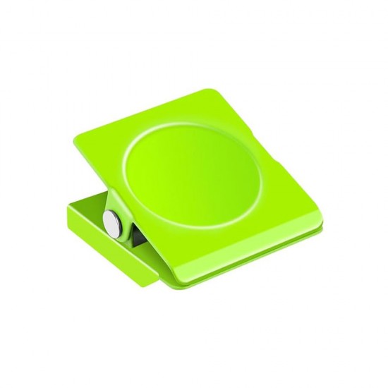 VZ Rectangle Shaped Fridge Magnet With Clip - Green 1.2" by 1.4" (LxW)