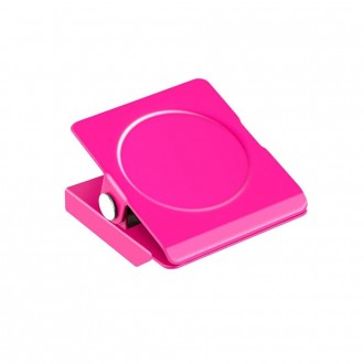 VZ Rectangle Shaped Fridge Magnet With Clip - Pink 1.2" by 1.4" (LxW)