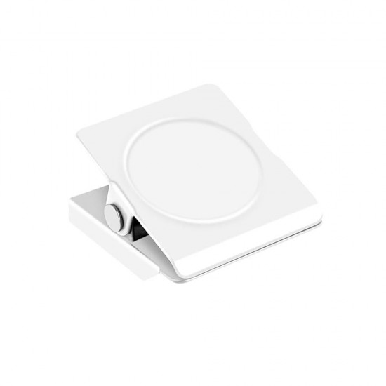 VZ Rectangle Shaped Fridge Magnet With Clip - White 1.2" by 1.4" (LxW)