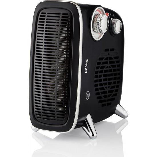 Shop quality Swan Vertical Fan Heater, 2 Heat Settings, Adjustable Thermostat, 2000W, Black and Chrome in Kenya from vituzote.com Shop in-store or online and get countrywide delivery!