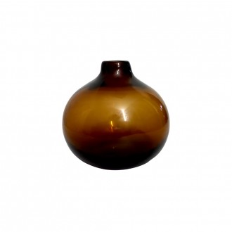 Dunelm Amber Small Glass Vase