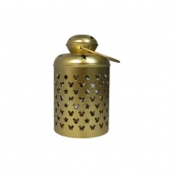 Dunelm Mickey Gold Metallic Lantern, 17 cm