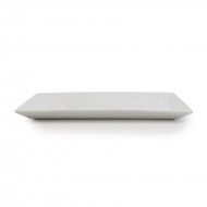 Dunelm Pausa Garlic Bread Porcelain Serving tray, 43 cm White